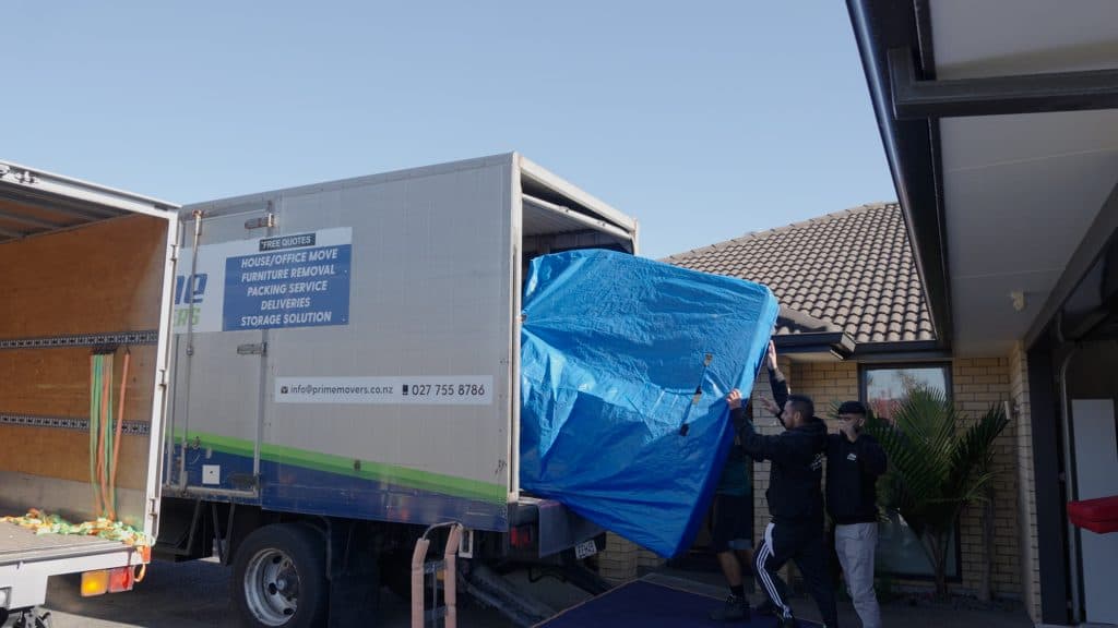 Mattress Covered in Blue